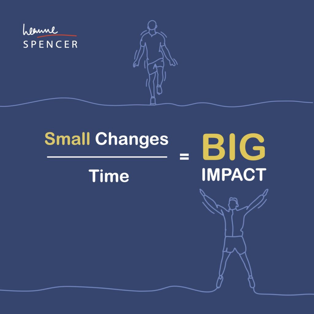 Small changes over time = big impact. The importance of rest and recovery